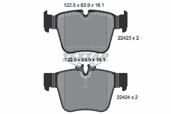 Pastillas De Freno Traseras Mercedes Benz Clase C (W205), GLC (C253, X253) 0004205900