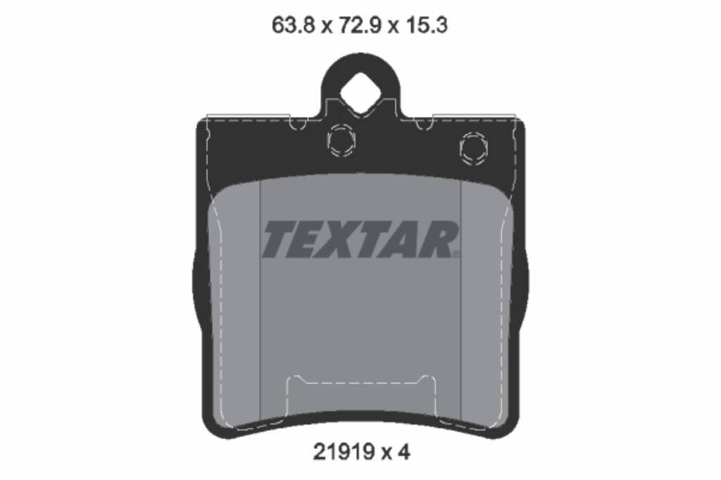 Pastillas De Freno Traseras Mercedes Benz Clase C (W203), CLK (C208), E (W210) 0034202720