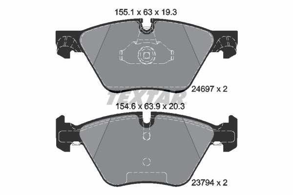 Pastillas De Freno Delanteras Bmw Serie 5 (F10, F11) 34116858047
