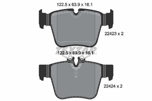 Pastillas De Freno Traseras Mercedes Benz Clase C (W205), GLC (C253, X253) 0004205900