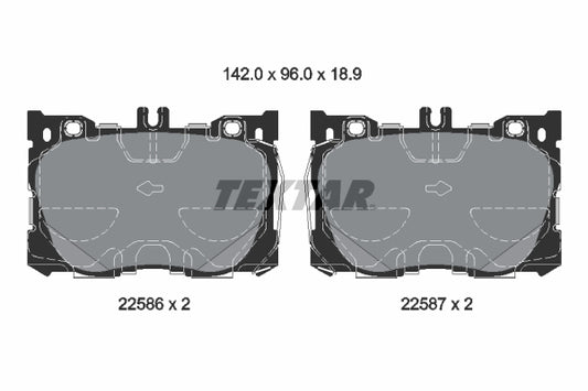 Pastillas De Freno Delanteras Mercedes Benz Clase C (W205), E (W213), GLC (X253) 0004207900