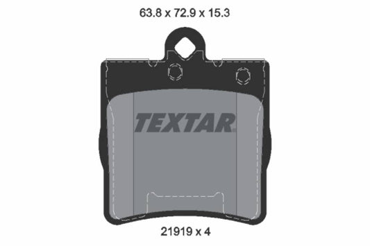 Pastillas De Freno Traseras Mercedes Benz Clase C (W203), CLK (C208), E (W210) 0034202720