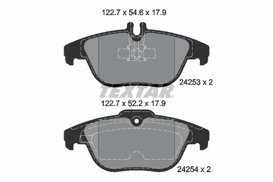 Pastillas De Freno Traseras Mercedes Benz Clase C (W204), E (C207) 0064206120