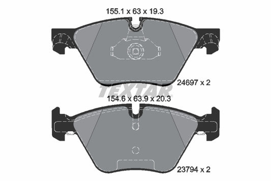 Pastillas De Freno Delanteras Bmw Serie 5 (F10, F11) 34116858047