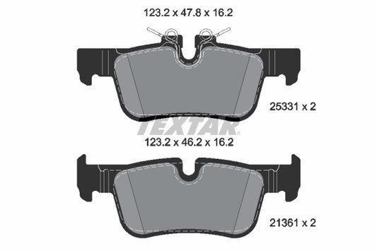Pastillas De Freno Traseras BMW  Serie 1, (F40), 2 (F45), X1 (F48), X2 (F39) 34216859917
