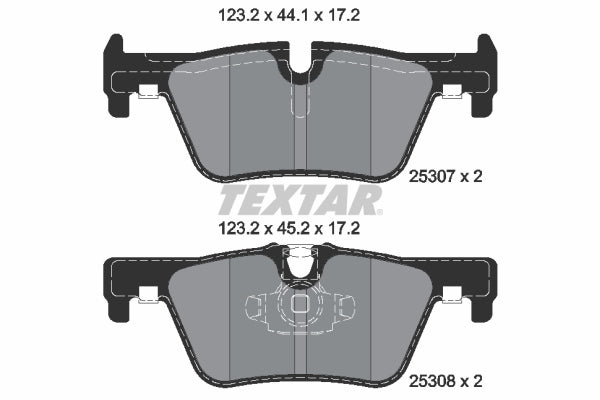 Pastillas De Freno Traseras Bmw Serie 1 (F20), 2 (F22), 3 (F30) 34216873093